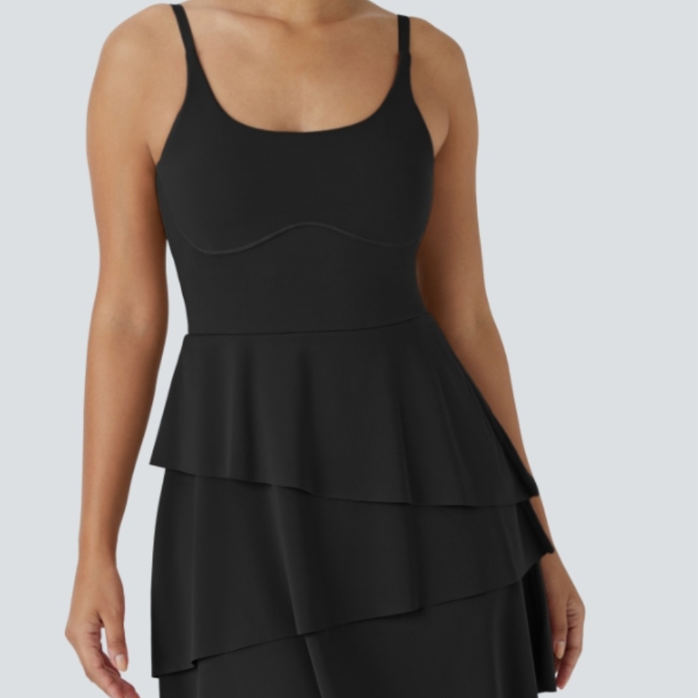 Halara Black Layered Dress